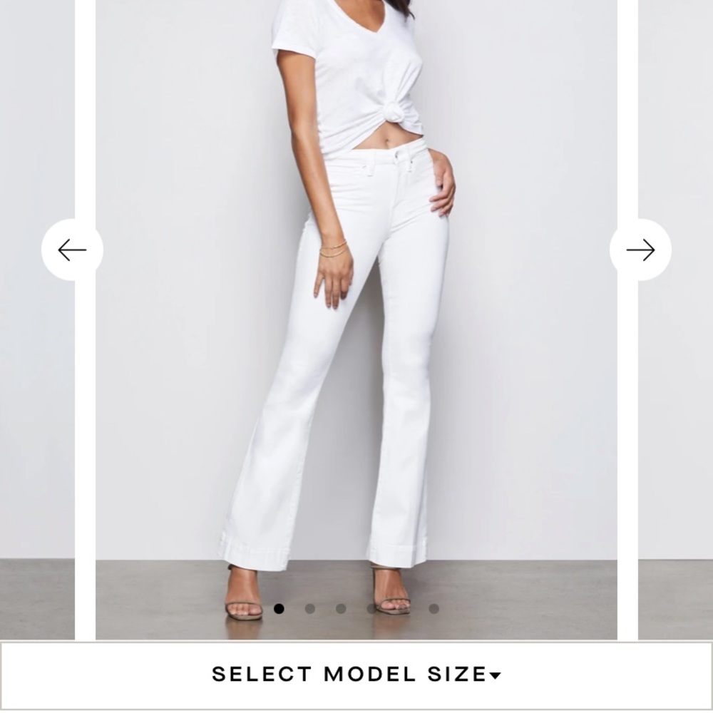 Good flare tepiawr hem white